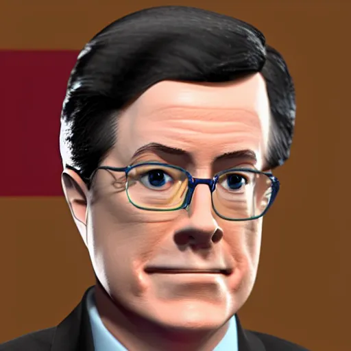 Image similar to stephen colbert face in irish beer mug, 8 k, ultra realistic details