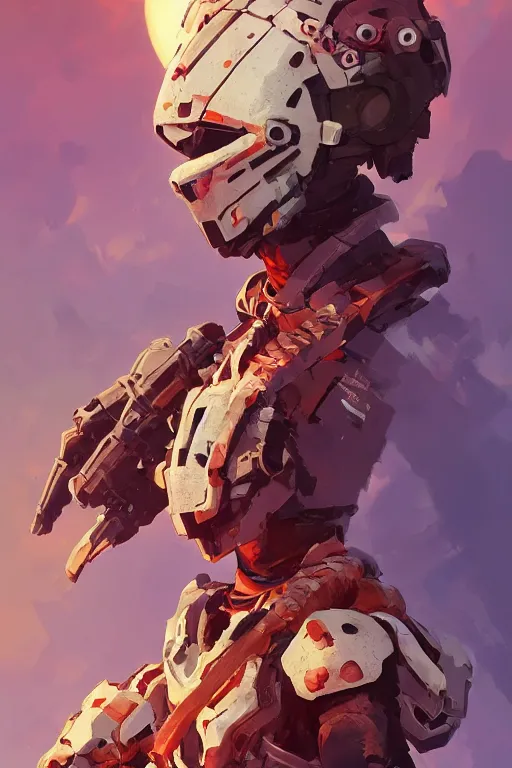 Image similar to combination suit armor aloy horizon forbidden west horizon zero dawn robot ninja mask helmet backpack tribal, art gta 5 comics, official fanart behance hd artstation by jesper ejsing, by rhads, makoto shinkai and lois van baarle, ilya kuvshinov, ossdraws radiating a glowing aura cgi rtx 2 0 2 2