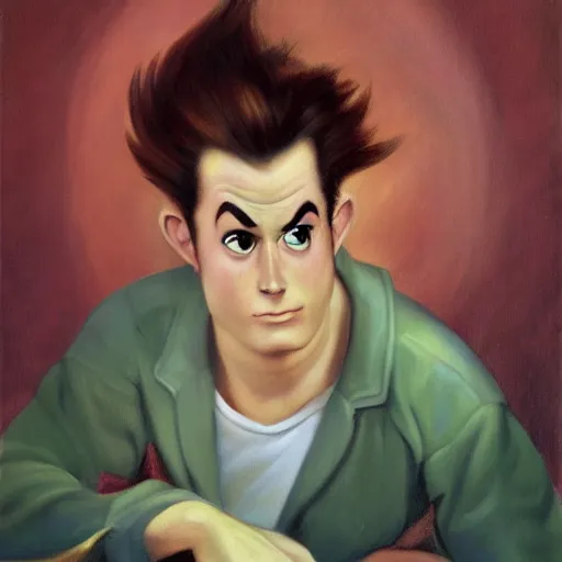 Image similar to jimmy neutron painted by john collier