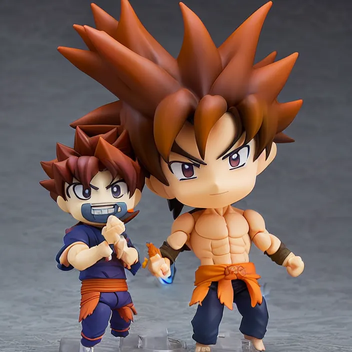 Prompt: eldritch abomination Son Goku, imsorryjon, An anime Nendoroid of Son Goku, figurine, detailed product photo