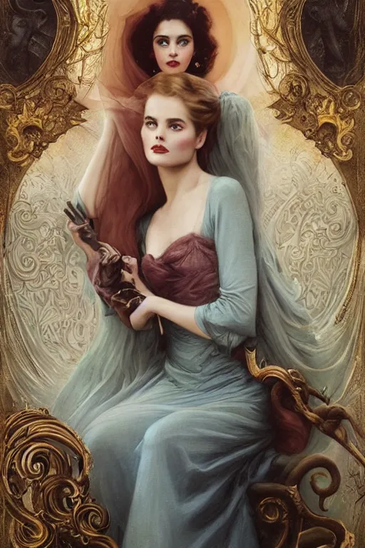 Prompt: a young, enraged, and extremely beautiful grace kelly infected by night by tom bagshaw in the style of a modern gaston bussiere, art nouveau, art deco, surrealism. extremely lush detail. melancholic scene infected by night. perfect composition and lighting. sharp focus. rage. high - contrast lush surrealistic photorealism. screaming, murderous.