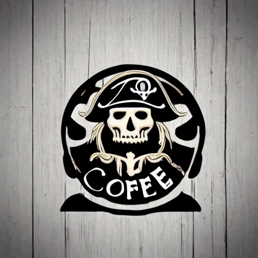 Image similar to Sign logo for pirate coffee