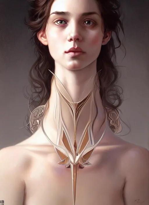 Prompt: symmetry!! portrait of young woman cursed with ever - increasing physical and mental perfection, slice - of - life, realism, perfect face!! intricate, elegant, highly detailed, digital painting, artstation, concept art, smooth, sharp focus, illustration, art by artgerm and greg rutkowski and alphonse mucha