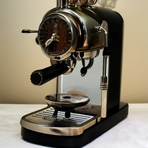 Image similar to steampunk espresso machine