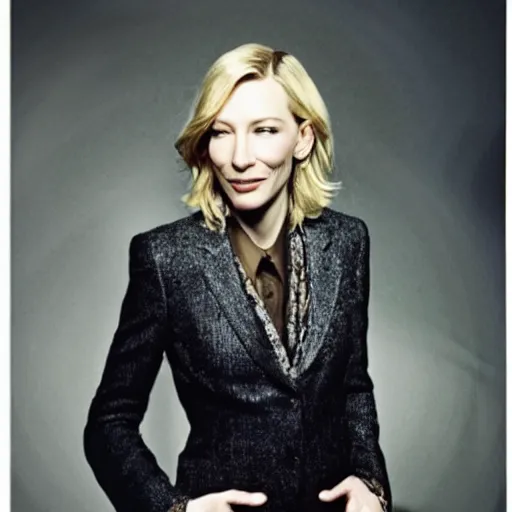 Image similar to photo of cate blanchett, by Annie leibowitz, photorealisitc