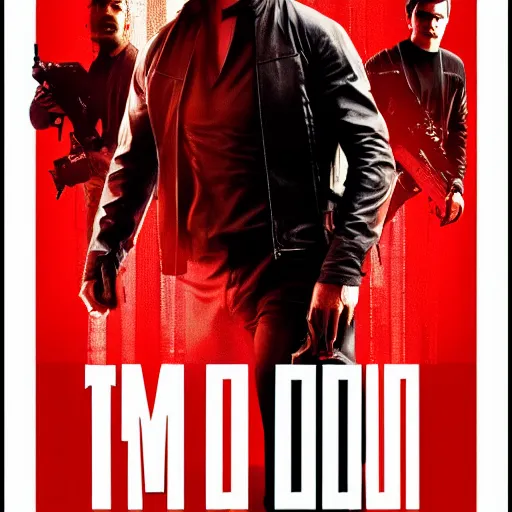 Image similar to tom cruise mission impossible movie poster concept