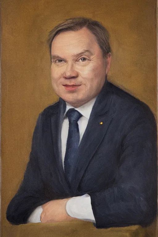 Prompt: portrait of the finnish prime minister