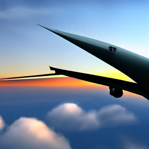 Image similar to boeing 7 4 7 airliner, sunset, realistic, high definition, 4 k