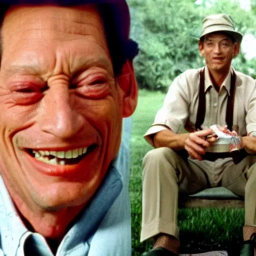 Image similar to jim varney as forrest gump