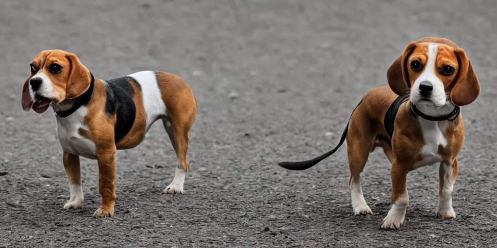 Prompt: beagle dog, photojournalism, award winning photo by national geographic, 8 k