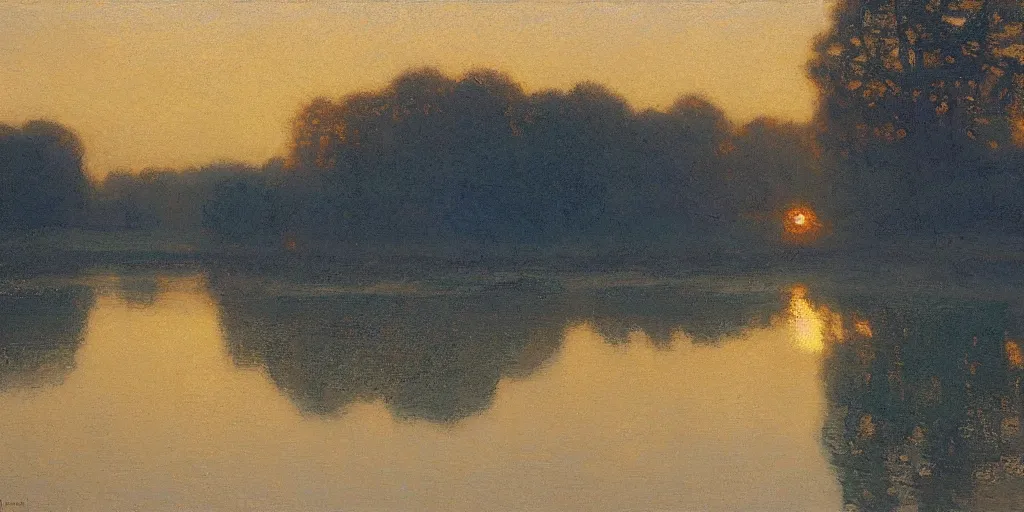 Prompt: daniel garber, dawn