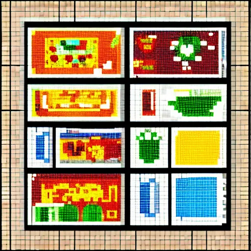 Prompt: frozen food pixel art with hdd image, lauretta jones