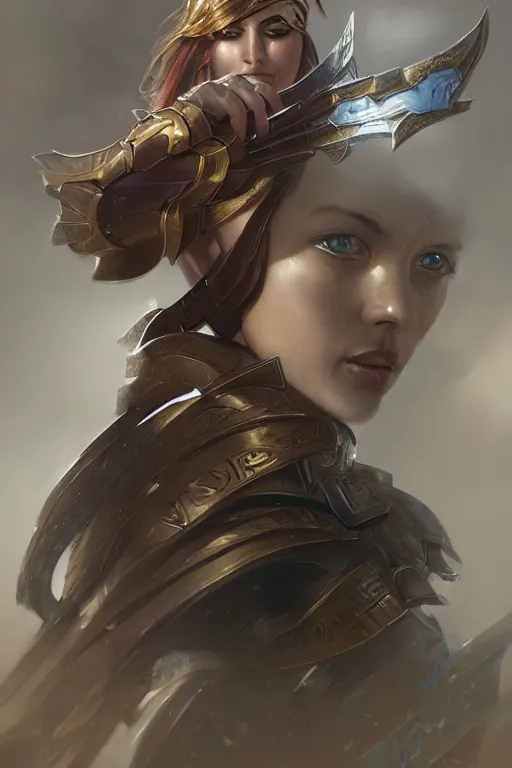 Image similar to amazon valkyrie athena, d & d, fantasy, portrait, highly detailed, headshot, digital painting, trending on artstation, concept art, sharp focus, illustration, art by artgerm and greg rutkowski and magali villeneuve