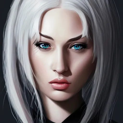 Image similar to a white hair girl, art by samdoesart, highly detailed, digital painting, concept art, sharp focus, illustration, trending on artstaion