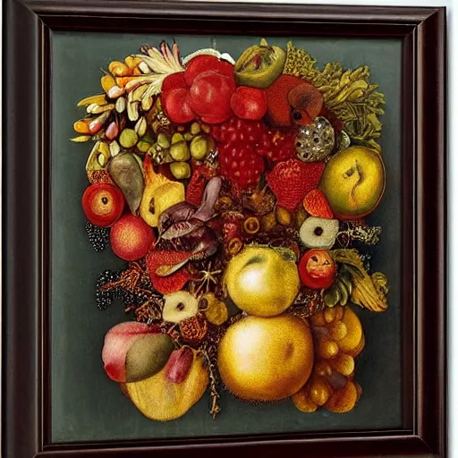 Image similar to only fruits, by giuseppe arcimboldo