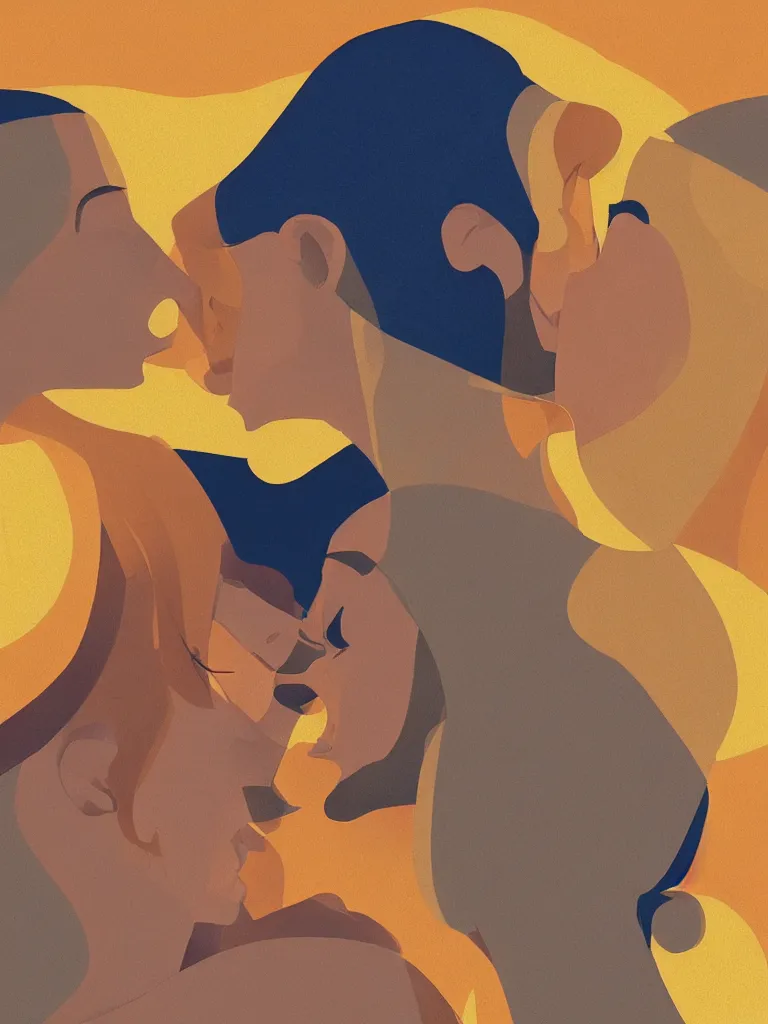 Image similar to forehead kiss by disney concept artists, vector, blunt borders, rule of thirds, godly light, soft light, golden ratio