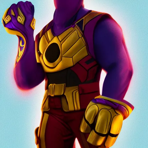 Prompt: Mickey with Thanos outfit and the infinity glove, full body portrait, cinematic, digital art, trending on artstation, illustration