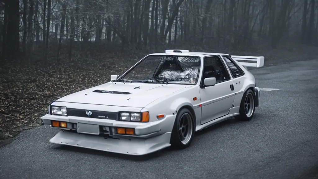 a 1 9 8 3 takumi fujiwara's toyota ae 8 6 from initial, Stable Diffusion