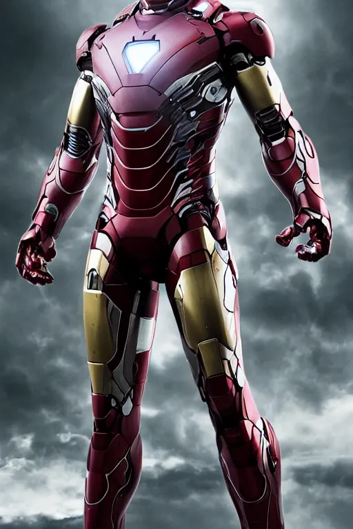 Image similar to ryan reynolds in a silver and black nano technology iron man suit, cinematic, volumetric lighting, f 8 aperture, cinematic eastman 5 3 8 4 film, photorealistic