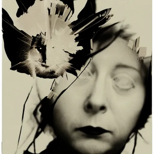 Image similar to elizabeth fraser from the cocteau twins, collage, portrait, by toshiko okanoue