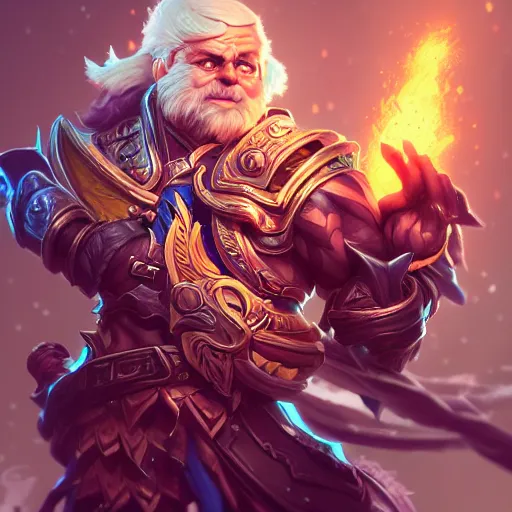 Image similar to John adams as a league of legends character, art by riot studios and Jason chan, intricate details, insane details, ornate details, hyper detailed, trending on artstation,