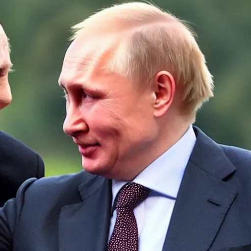 Image similar to putin slapping Boris Johnson