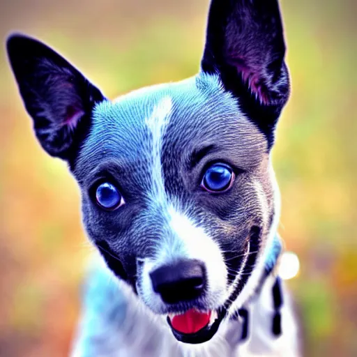 Prompt: adorable cartoon blue heeler