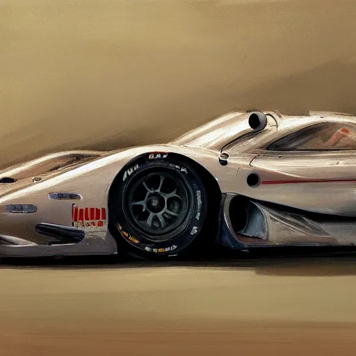 Image similar to a cinematic painting of a 2 0 0 4 mclaren f 1 race car by greg rutkowski, rim light, highly detailed, beautiful