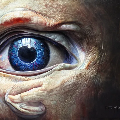 Prompt: intricate five hauntling, oil on canvas, hdr, high detail, photo realistic, hyperrealism, surrealism, cinematic, matte finish, high contrast, 3 d depth, centered, masterpiece, vivid and vibrant colors, enhanced light effect, enhanced eye detail, artstationhd