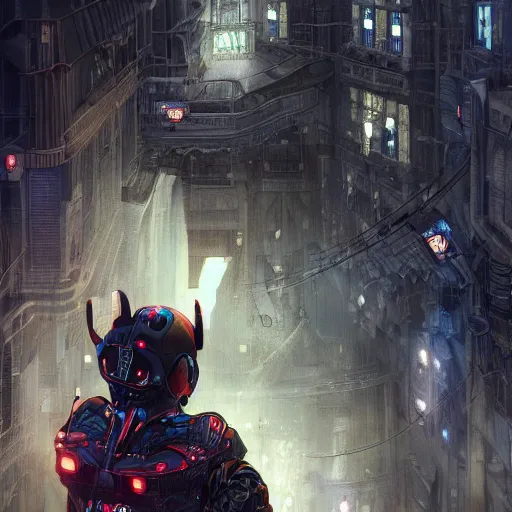 Image similar to !dream hyperrealistic photography of a machine entering Batman as a host in the style of Jin Kagetsu, James Jean and wlop, highly detailed, sharp focus, rich deep colors, intricate concept art, digital painting, ambient lighting, 4k, artstation