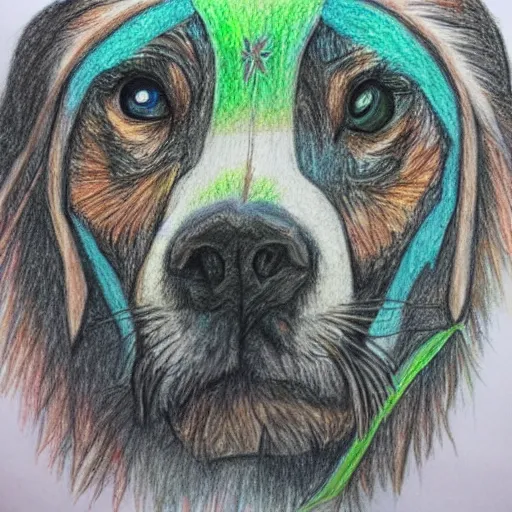 Prompt: colored pencil art