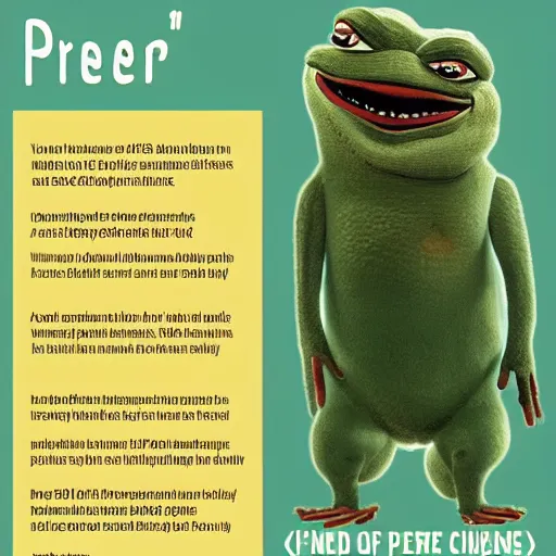 Image similar to infographic about pepe