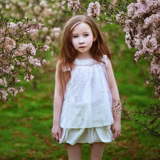 Prompt: portrait of girl dressed in white clothes countryside country style country house fantasy character portrait