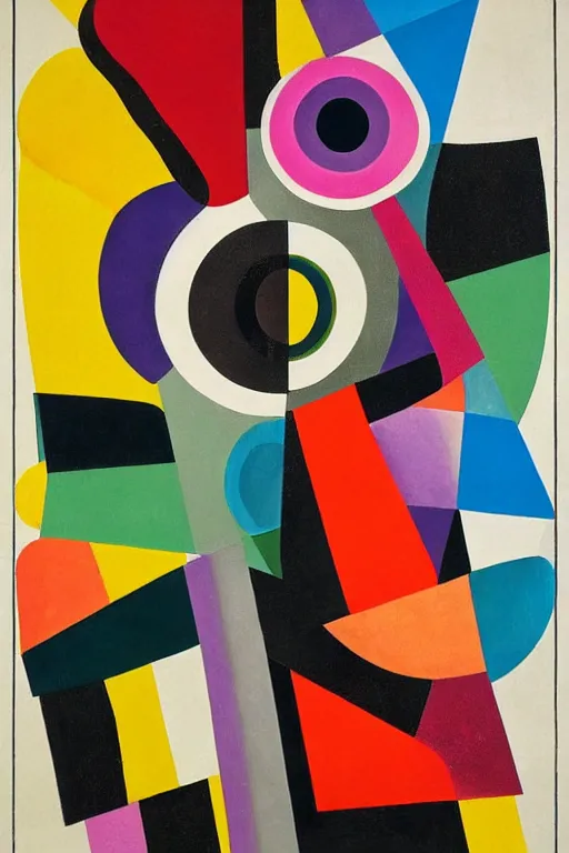 Image similar to guitar, notes, rainbow geometric architectures blend with organic shapes, abstract expressionism, geometric structures in style of sonia delaunay, high detail, symmetry, poster