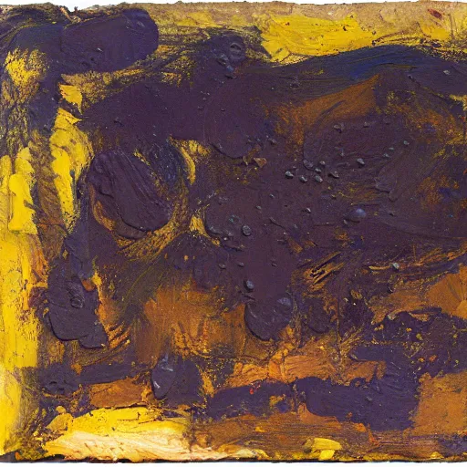 Image similar to oil paint impasto, deep under water, looking up, air bubbles, multi layered thick brush marks, some splattered paint, in the style frank auerbach and redon