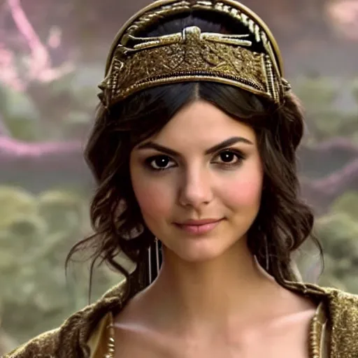 Prompt: victoria justice with big chest as princess padme in star wars, 8k resolution, full HD, cinematic lighting, award winning, anatomically correct