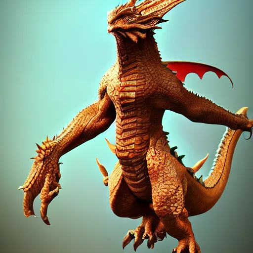 Prompt: very cool full body dragon, highly detailed, octane render, trending in artstation