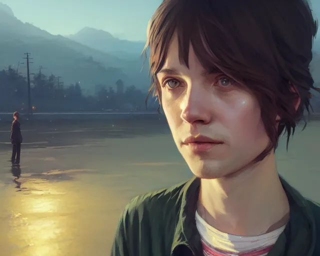 Image similar to highly detailed portrait of max caulfield, in gta v, stephen bliss, unreal engine, fantasy art by greg rutkowski, loish, rhads, ferdinand knab, makoto shinkai and lois van baarle, ilya kuvshinov, rossdraws, tom bagshaw, global illumination, radiant light, detailed and intricate environment