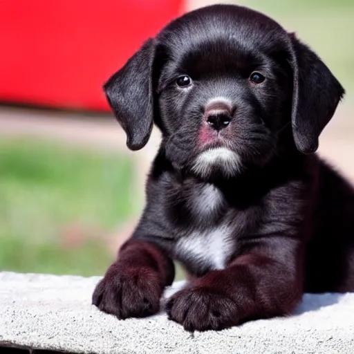 Image similar to adorable crimson puppy