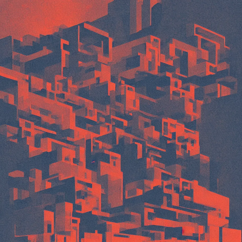 Image similar to taking a pill, mads berg, karolis strautniekas, film, stippled light, dramatic lighting, editorial illustration, detailed, fine texture, matte print, art deco, brutalism, dark blue + dark orange, red, black, ( ( habitat 6 7 background ) )