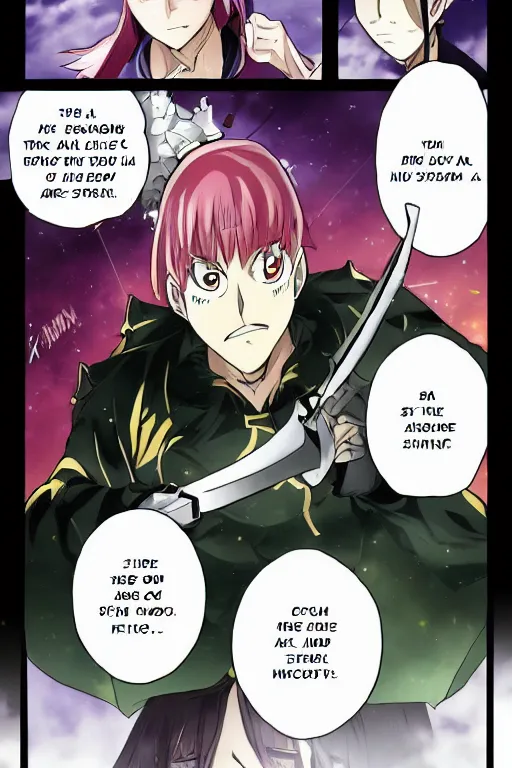 Image similar to A king is reborn manga, chapter 230, page 16, Hirochi is wielding the demonic sword, high resolution, color