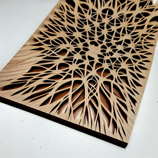 Image similar to layered lasercut wood