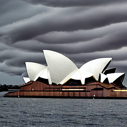 Prompt: a huge tornado going through the sydney opera house, photorealistic, handheld