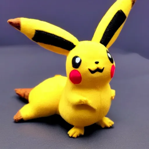 Image similar to a pin cushion Pikachu