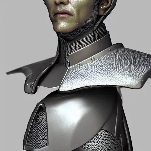 Prompt: hyperrealistic 3 d render of a bust of knight with futuristic fashion elements created by yuuki morita and ludvig holmen, colorful, kingdoms of ether, octane render, 3 d animated, unreal engine 5, volumetric lighting, hdr, smooth surface, 8 k