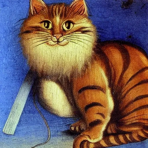 Prompt: cute cats painting by leonardo da Vinci