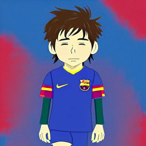 Prompt: Messi in the style of Studio Ghibli