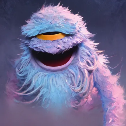 Image similar to yip yips from sesame street, fullbody, ultra high detailed, oil painting, greg rutkowski, charlie bowater, yuumei, yanjun cheng, unreal 5, daz, hyperrealistic, octane render, rpg portrait, dynamic lighting, fantasy art, beautiful face