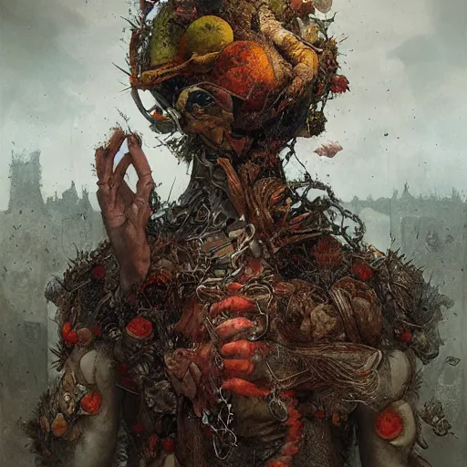 Prompt: the last thought before one dies by arcimboldo, greg rutkowski