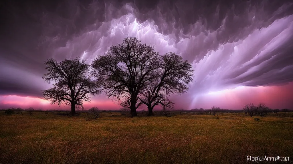 Image similar to amazing landscape photo of sapulpa oklahoma by marc adamus, beautiful dramatic lighting